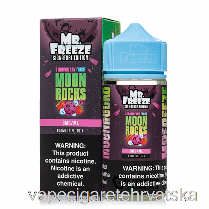Vape Cigarete Moonrocks - Strawberry Frost - Mr Freeze - 100ml 6mg